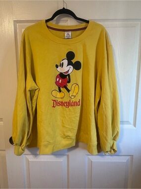 Disney Yellow Mickey Mouse Sweatshirt